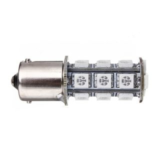 BA15S/P21W Röd 24v 18smd