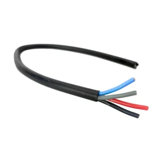 Kabel 4-ledare Svart 1,5 mm