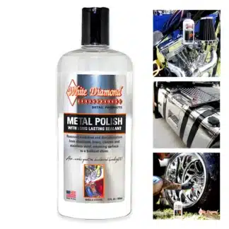 Polermedel White diamond för krom, aluminium, rostfritt stål, metall