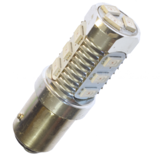 BA15S Aluhus 12v (6000k) 24v.nu Diodlampa 5 dioder BA15s 5w 6000k 24v 24v.nu