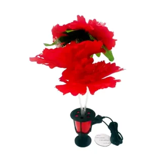 Belyst blomma RÖD