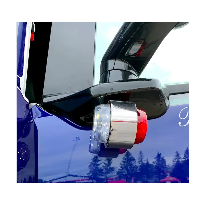 Spansk lampa röd vit till lastbil backspegel