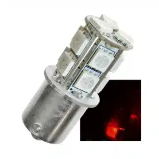 BA15S/P21W Röd 24V LED-lampa