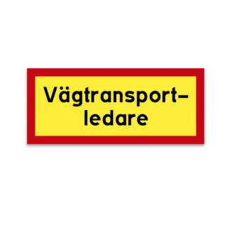 Vägtransportledare skylt VTL-bil taklåda ljusskylt