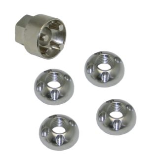Låsmutter 4-pack M8