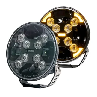 Extraljus med blixtljus positionsljus. BriodLights X-flash LED