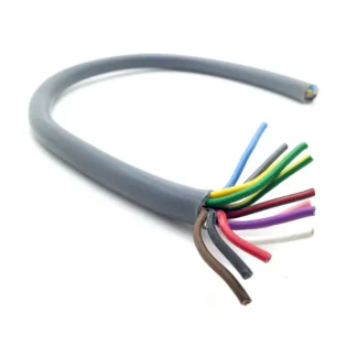 Kabel 12-ledare 1,5 mm Grå