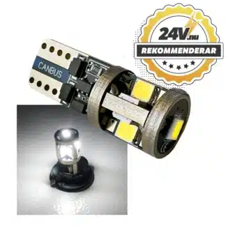 T10/W5W LED-lampa Xenonvit 12V För parkeringsljus och skylbelysning. Lång livslängd