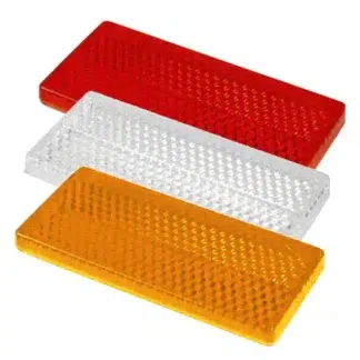 Självhäftande reflex för bil, släpvagn, MC mm. i Röd, Orange, vit