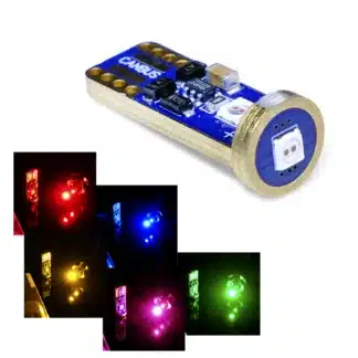 T10 LED canbus 12V-24V Röd, grön, blå, rosa, gul